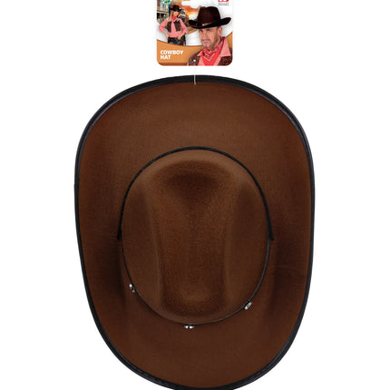 Widmann SRL Cowboyhoed bruin met studs