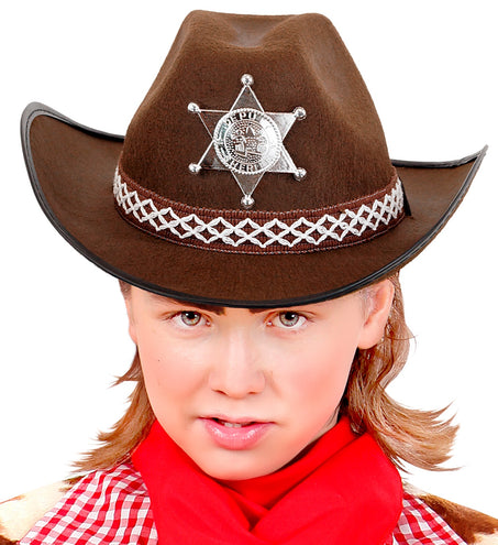 Widmann SRL Cowboyhoed bruin sheriff kind