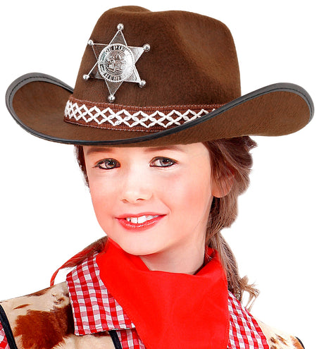 Widmann SRL Cowboyhoed bruin sheriff kind