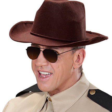 Widmann SRL cowboyhoed bruin wol