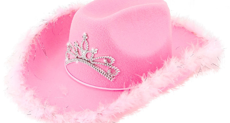 Widmann SRL Cowboyhoed Daisy met tiara roze