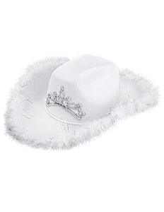 Widmann SRL Cowboyhoed Daisy met tiara wit