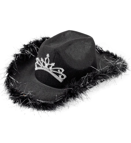 Widmann SRL Cowboyhoed Daisy met tiara zwart