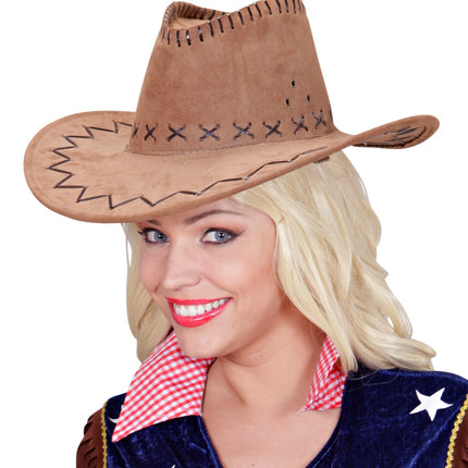 Widmann SRL Cowboyhoed Suede Bruin