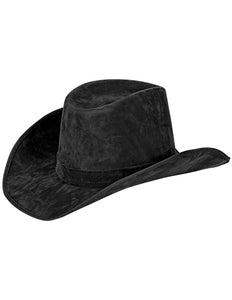 Widmann SRL Cowboyhoed suede look in de kleur zwart
