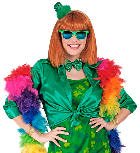 Widmann SRL Dames jaren 70 disco blouse groen