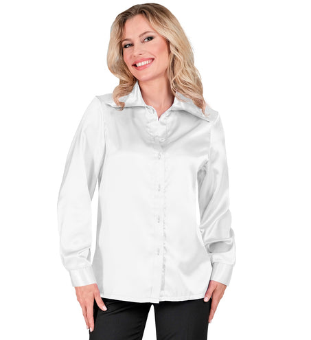 Widmann SRL Dames jaren 70 disco blouse wit