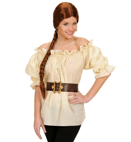 Widmann SRL Dames piraten blouse beige