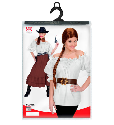 Widmann SRL Dames piraten blouse wit