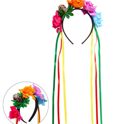 Widmann SRL Day of the dead diadeem met roosjes