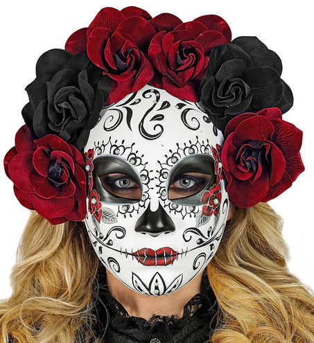 Widmann SRL Day of the Dead masker met rozen
