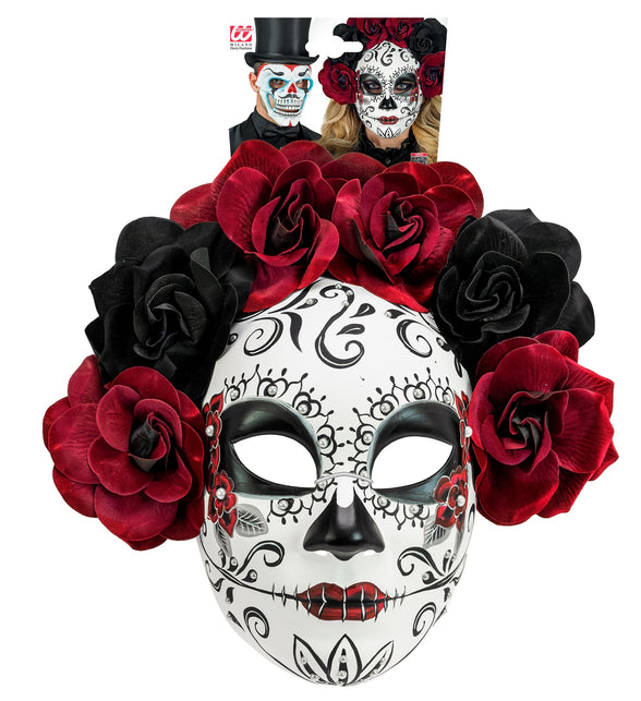 Widmann SRL Day of the Dead masker met rozen