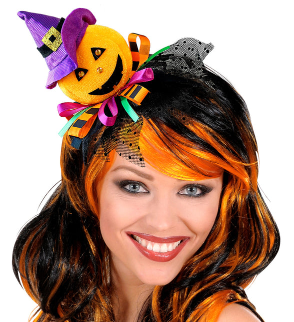 Widmann SRL Diadeem pompoen met heksenmuts luxe