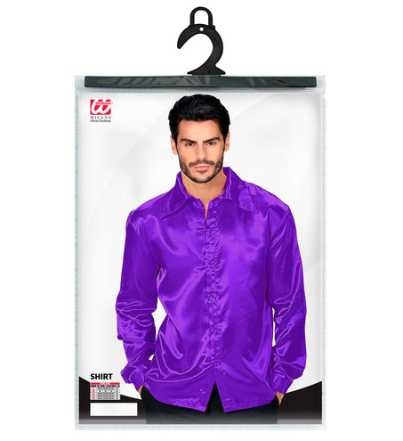 Widmann SRL Disco blouse paars Jim heren