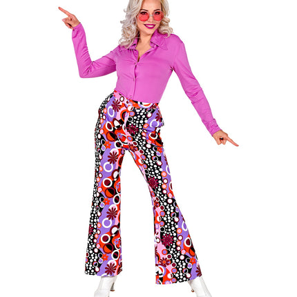Widmann SRL Disco broek groovy stijl jaren 70 dames