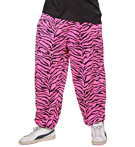 Widmann SRL Disco broek roze zebra print