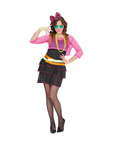 Widmann SRL Disco kostuum jaren 80 neon Marly dames