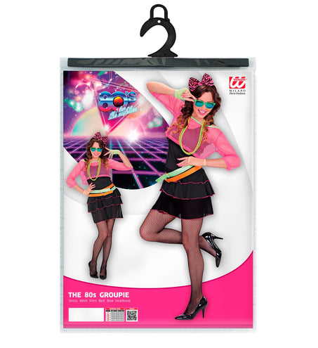 Widmann SRL Disco kostuum jaren 80 neon Marly dames