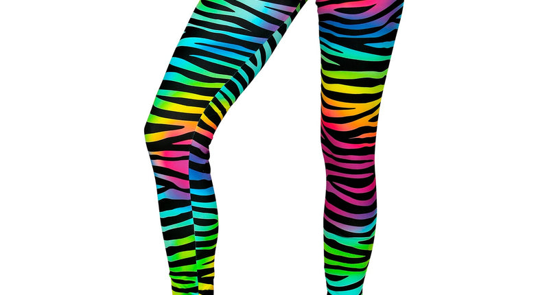 Widmann SRL Disco legging neon zebraprint dames