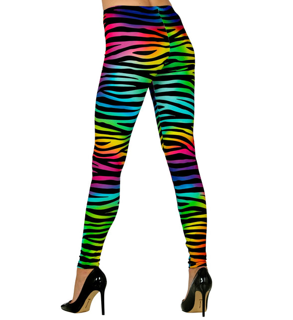 Widmann SRL Disco legging neon zebraprint dames