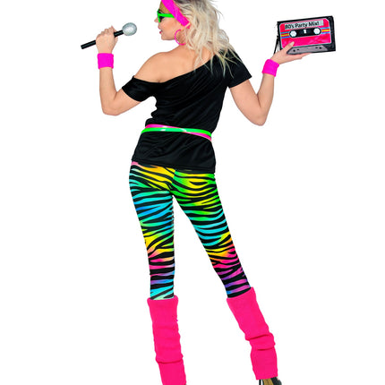 Widmann SRL Disco pak 80's neon dames