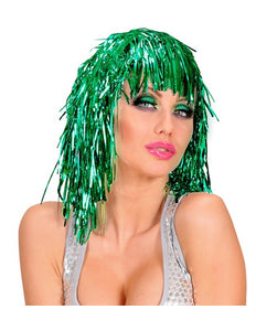 Widmann SRL Disco pruik lurex groen