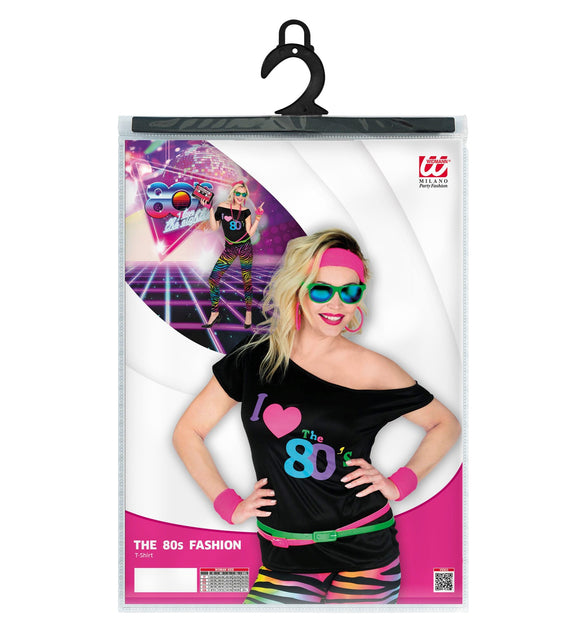 Widmann SRL Disco shirt dames 80's neon