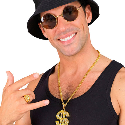 Widmann SRL Dollarketting strass  goud