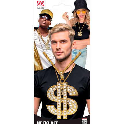 Widmann SRL Dollarketting strass  goud