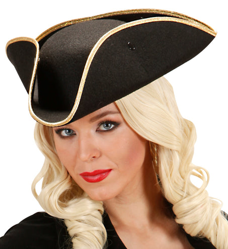 Widmann SRL Driesteek hoed in zwart