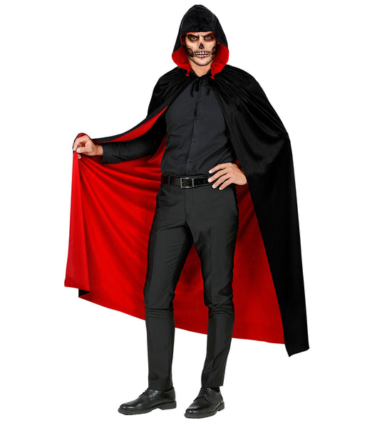 Widmann SRL Dubbelzijdige cape rood zwart