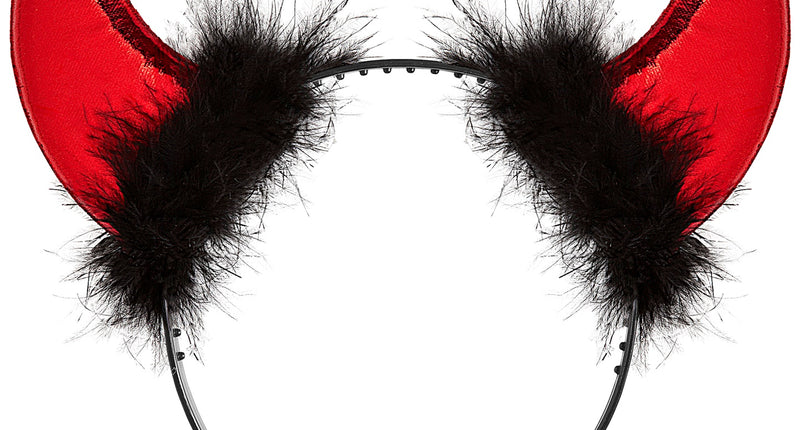 Widmann SRL Duivel hoorntjes haarband metallic