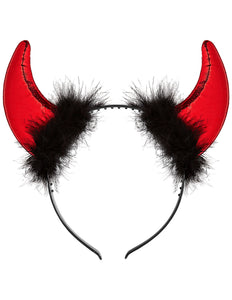 Widmann SRL Duivel hoorntjes haarband metallic