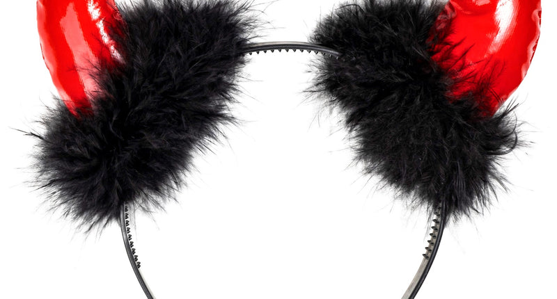 Widmann SRL Duivel hoorntjes met marabou