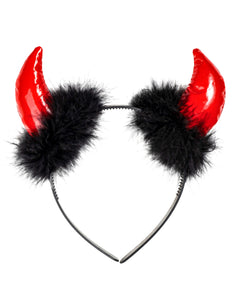 Widmann SRL Duivel hoorntjes met marabou