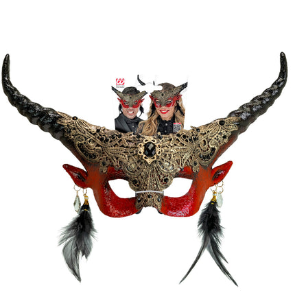 Widmann SRL Duivel masker luxe theater