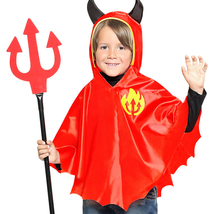 Widmann SRL Duivel poncho kind