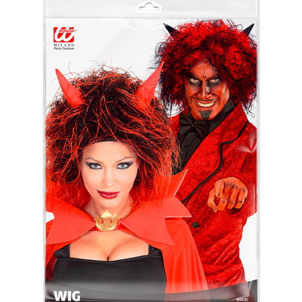 Widmann SRL Duivel pruik Donna
