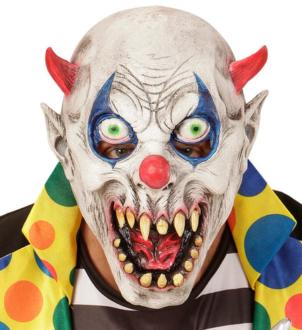 Widmann SRL Duivels clown masker voor kinderen