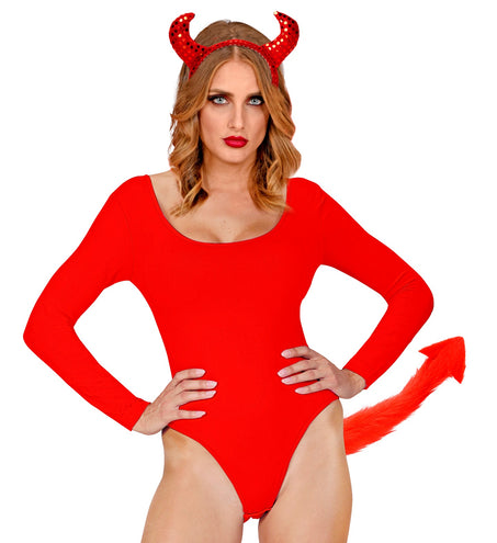 Widmann SRL Duivelstaart rood pluche