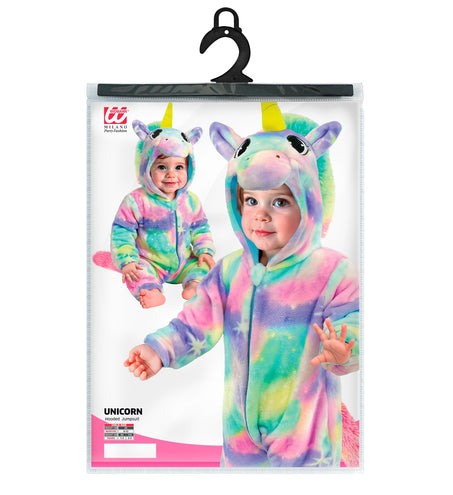 Widmann SRL Eenhoorn kostuum pluche fluweel regenboog