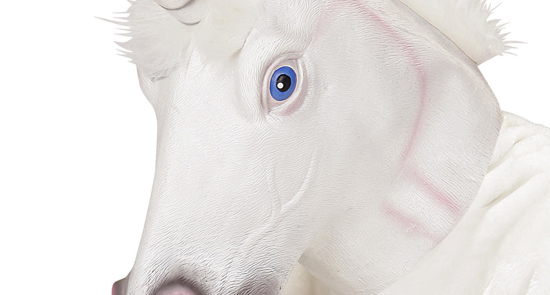 Widmann SRL Eenhoorn masker met pluche haren