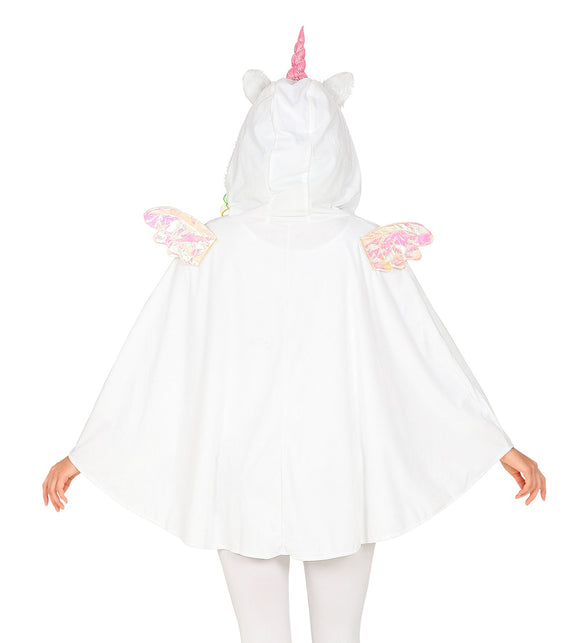 Widmann SRL Eenhoorn poncho met muts volwassenen