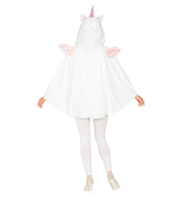 Widmann SRL Eenhoorn poncho met muts volwassenen