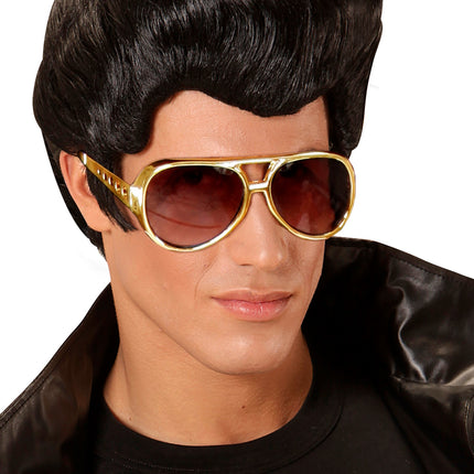 Widmann SRL Elvis bril rock 'n roll goud