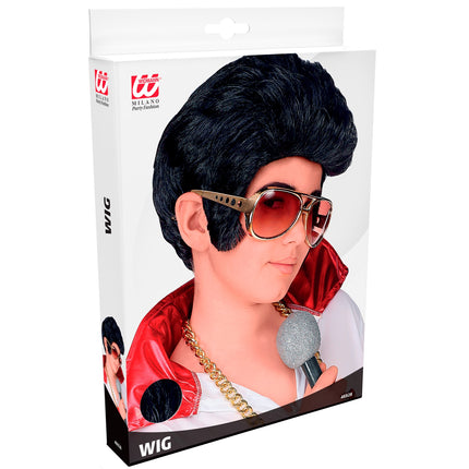 Widmann SRL Elvis pruik rock 'n roll