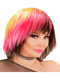 Widmann SRL Emo rocker pruik voor meiden