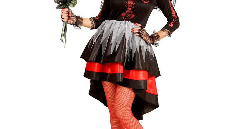 Enge Bruid Dia De Los Muertos jurk