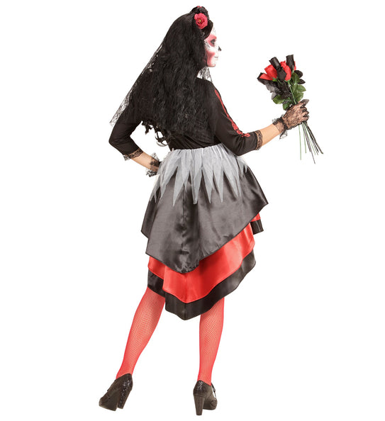 Widmann SRL Enge Bruid Dia De Los Muertos jurk