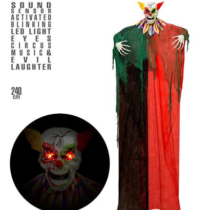 Widmann SRL Enge Clown decoratie 240cm